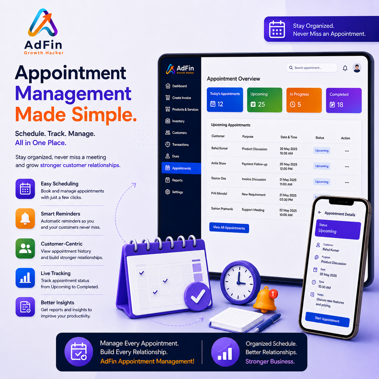 Simplify Appointment Scheduling and Billing with AdFin