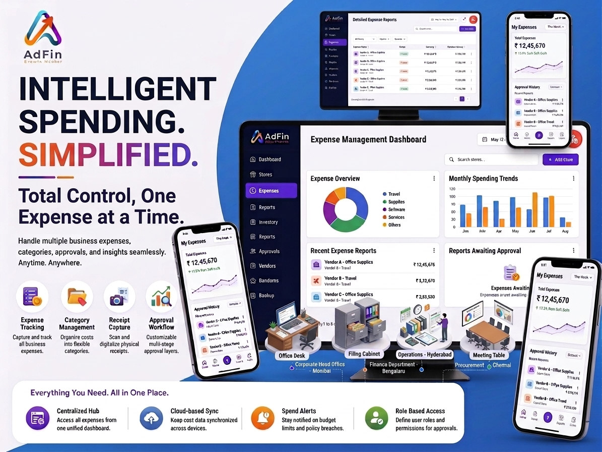 Simplify Business Expense Tracking with AdFin’s Expense Management