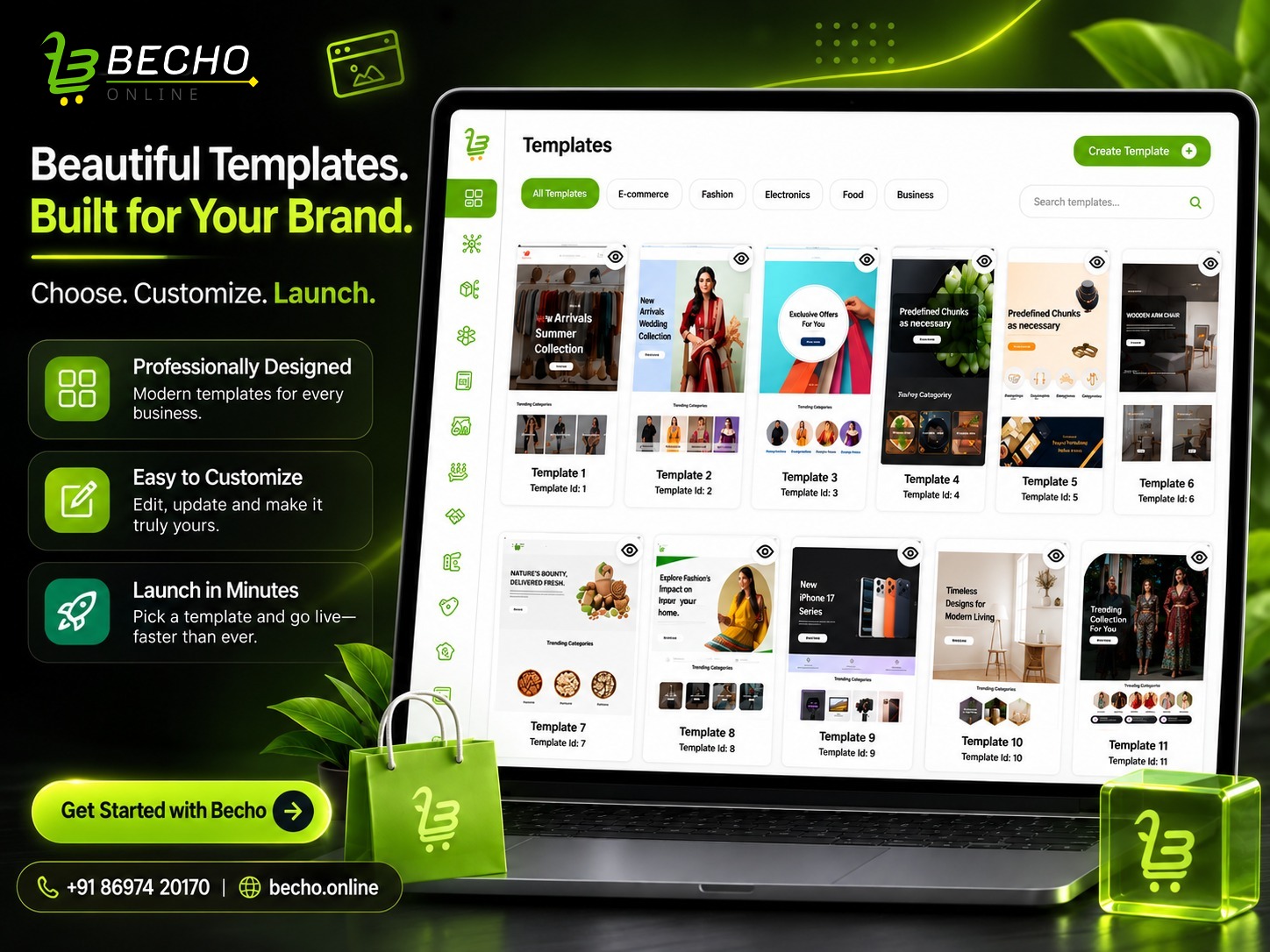 Becho Online Templates: Give Your Online Store a Look That Fits Your Brand