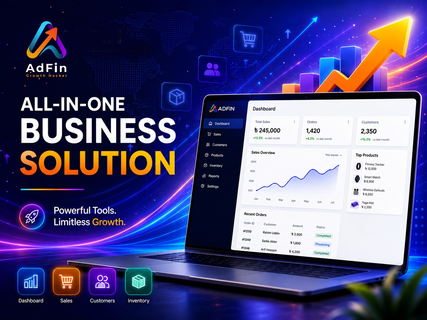 AdFin: Digital Billing & Management Software for Small Businesses