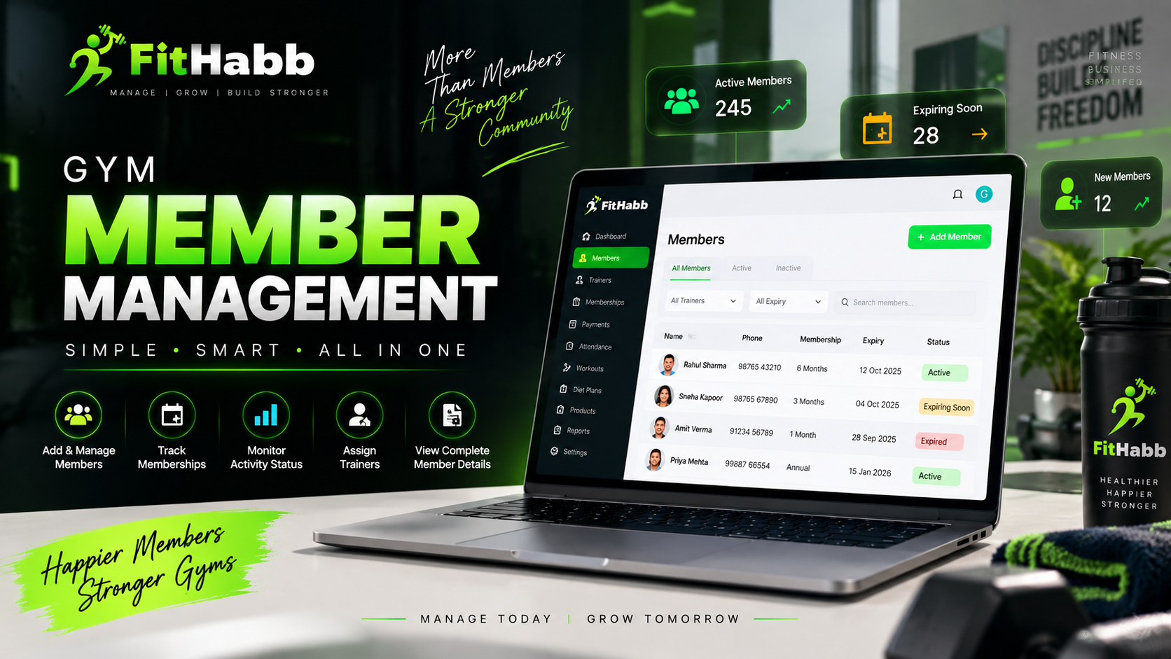 FitHabb Member Management: The Smarter Way to Run Your Gym