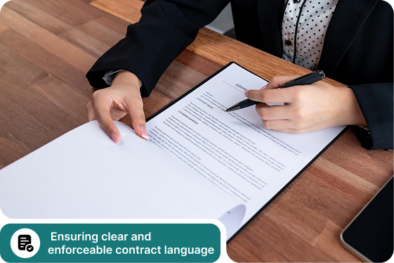 Contract review & legal vetting
