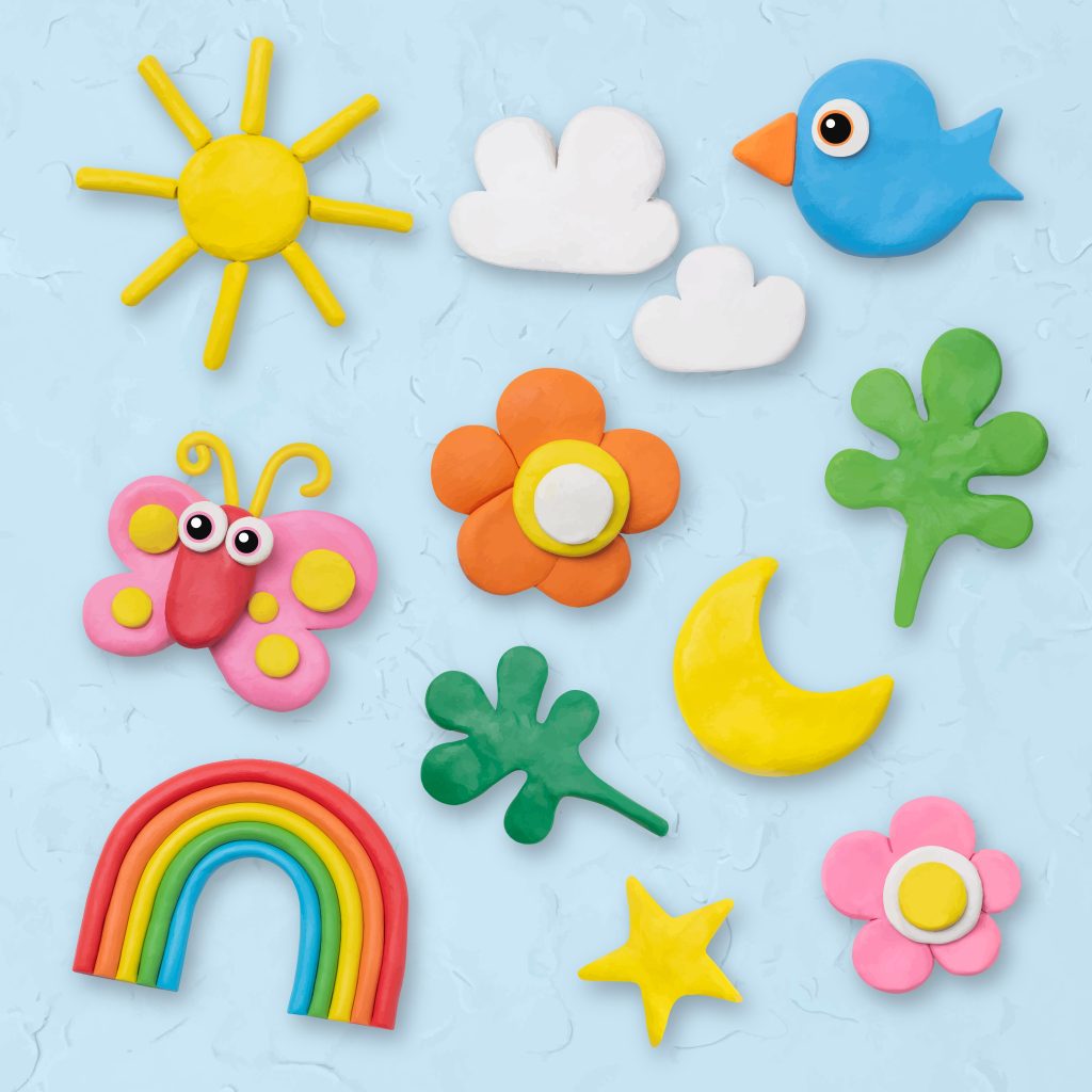 Playdough Sculptures activity for kids