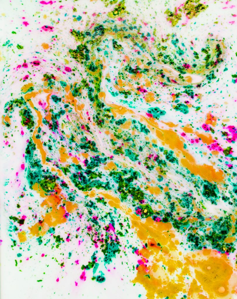 Straw Blowing Art activity for kids