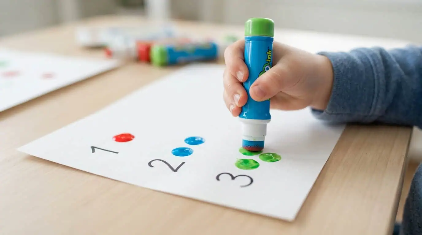 Dot Painting and Counting 1 to 10