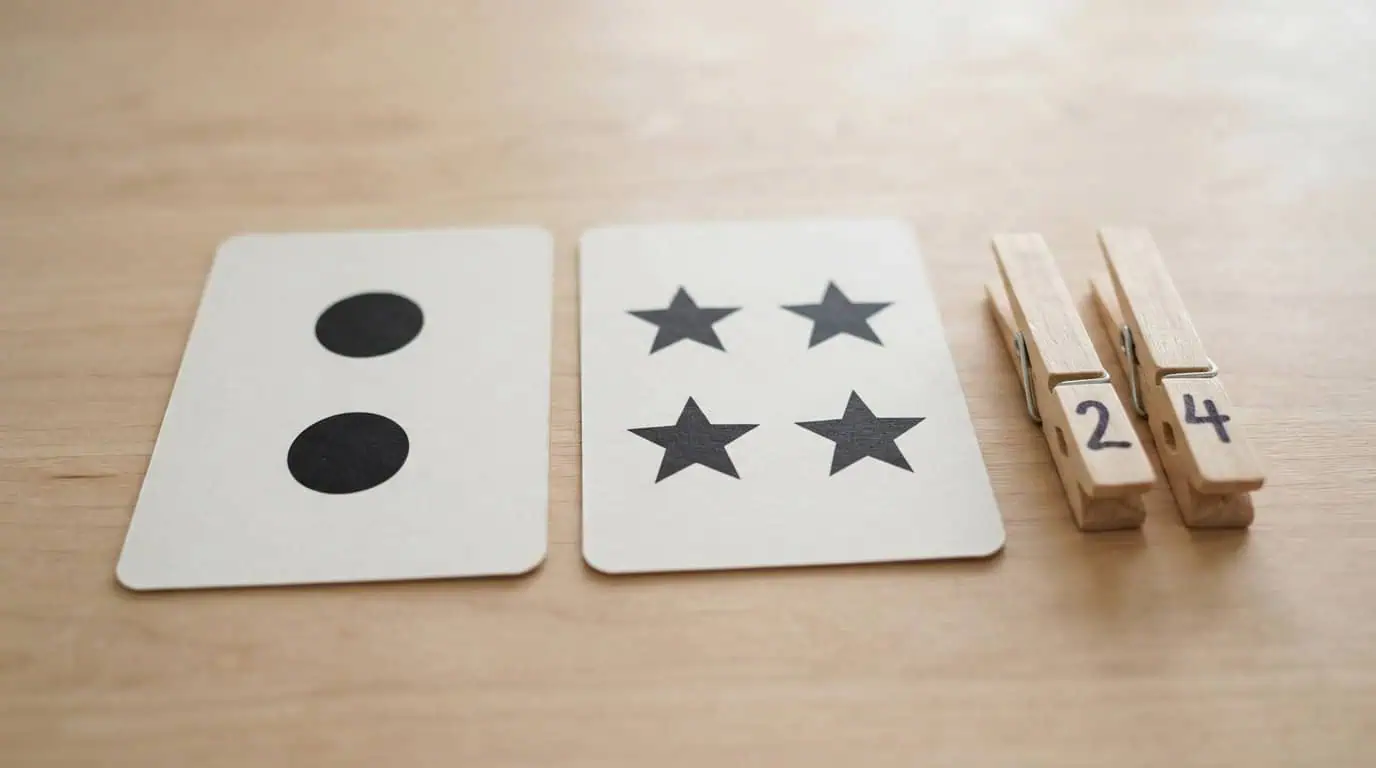 Clothespin Number Match