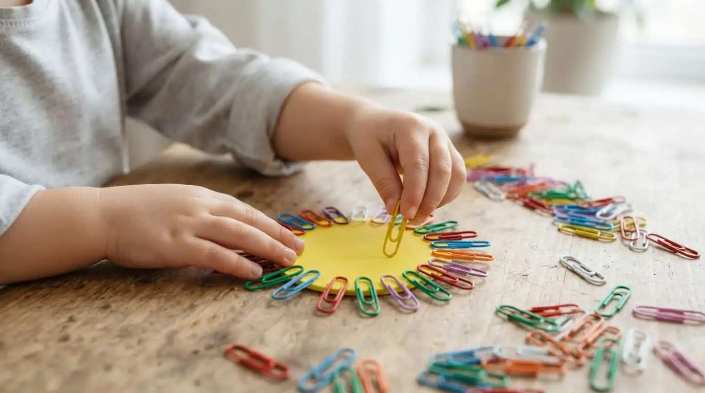 Paper Clips Flower and Leaves Counting