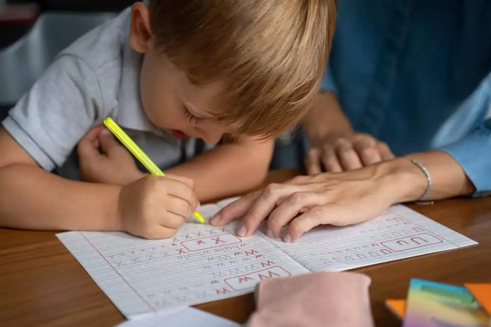 Writing letters and Numbers