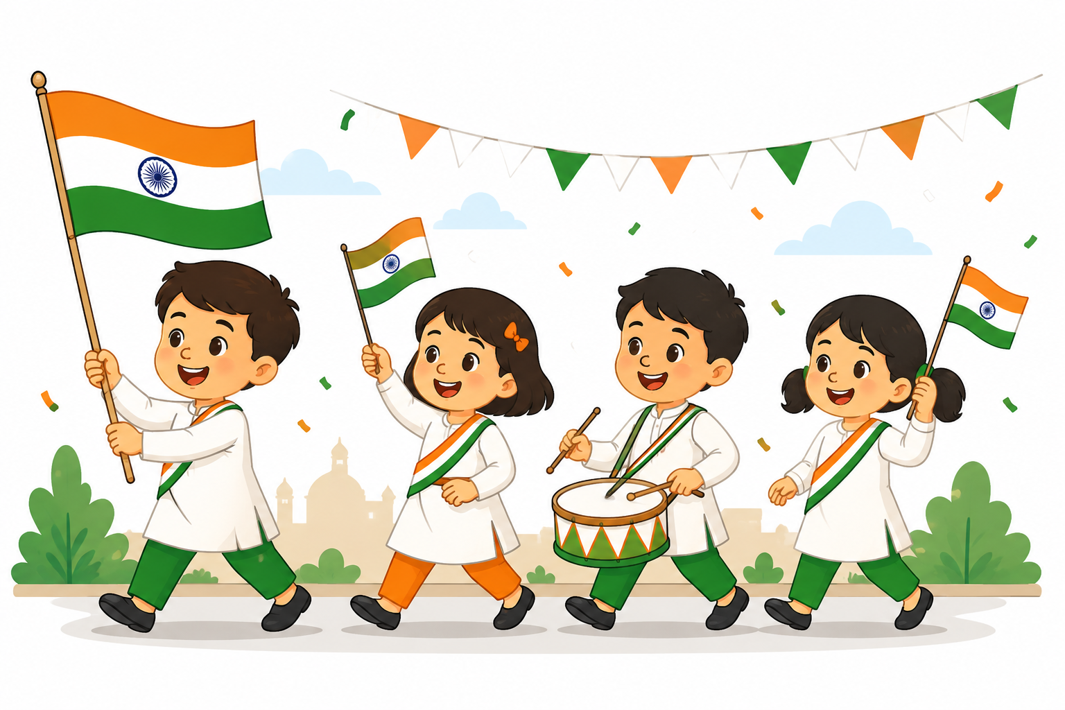 independence parade for kids