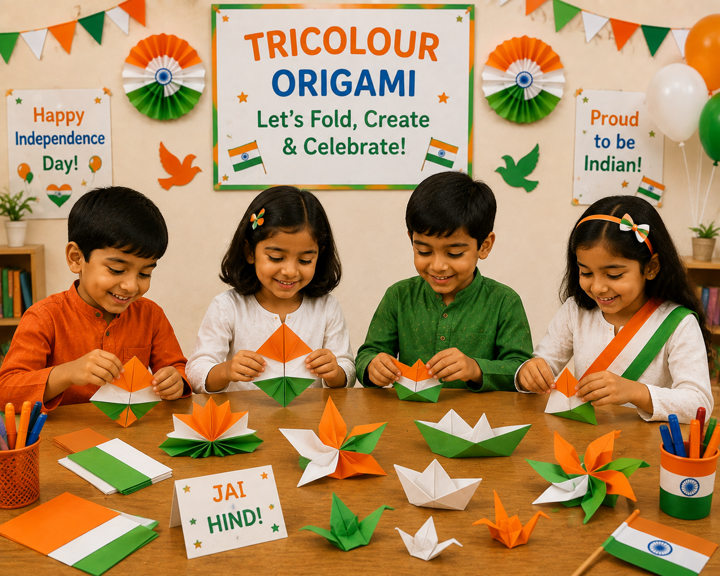 Tricolour Origami