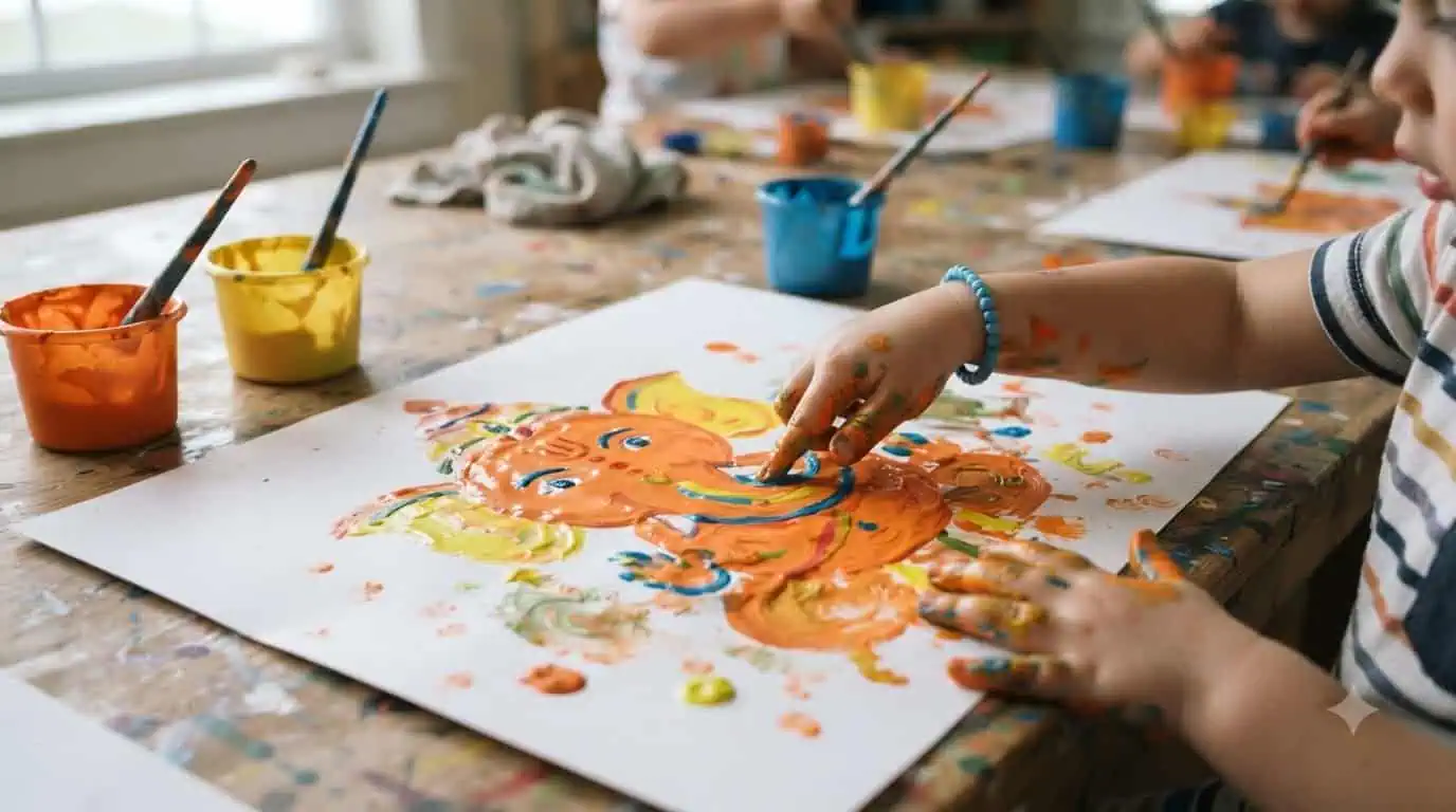 Ganesha Finger Painting