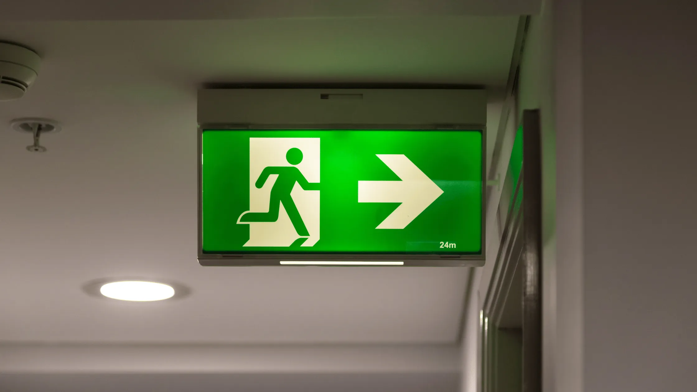 Exit first