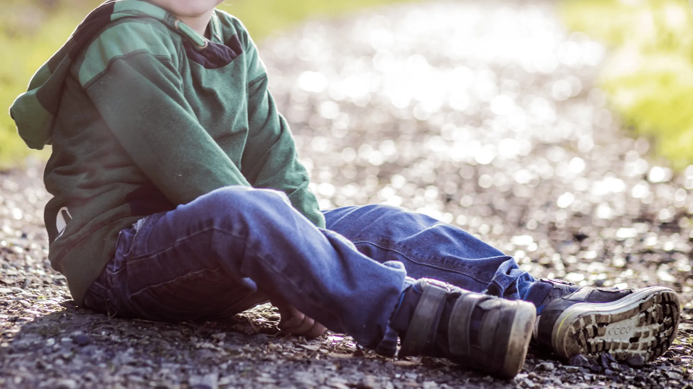 Long sitting kid