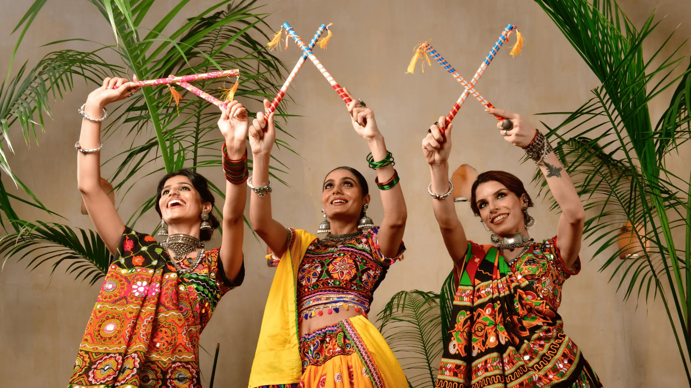 Dandiya and garba