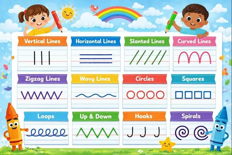 Basic writing strokes