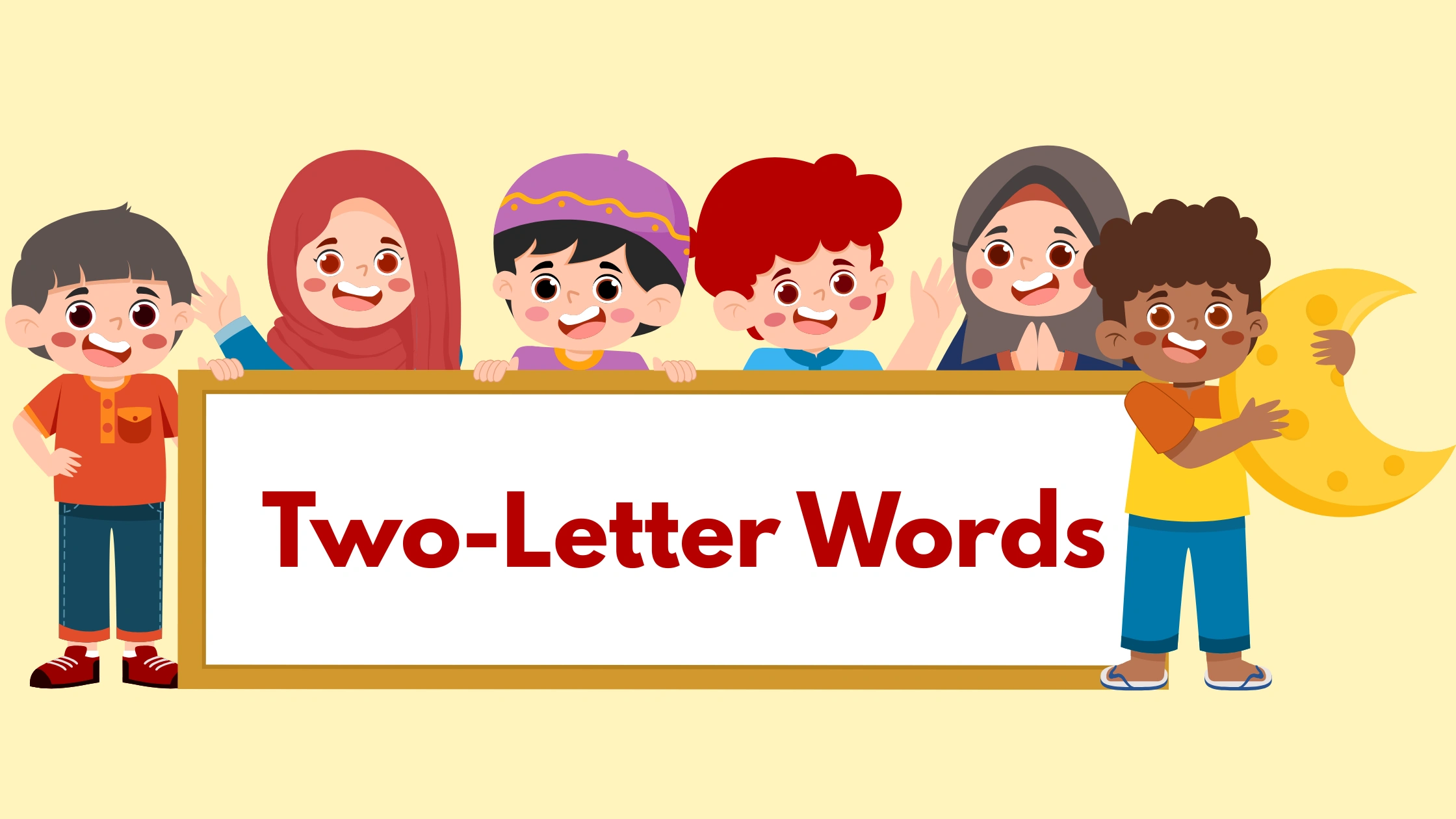 Two-letter words for preschoolers