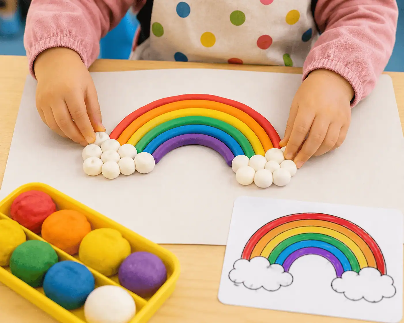 Clay Rainbow and Clouds