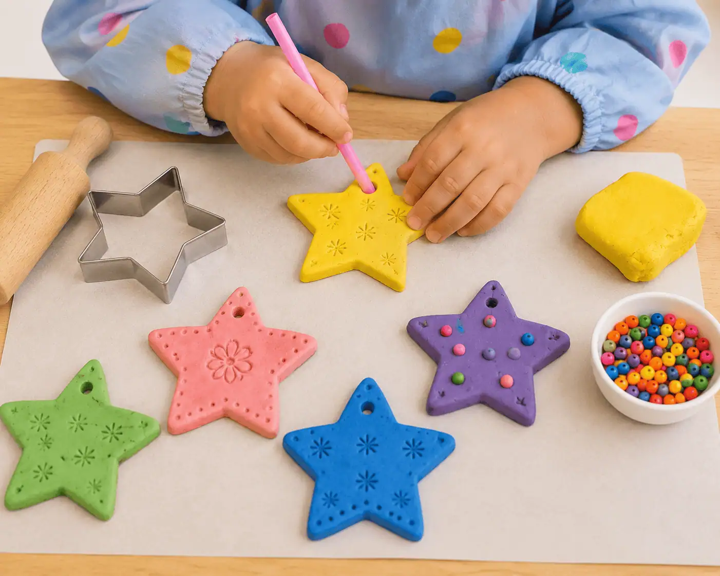 Clay Star Ornaments