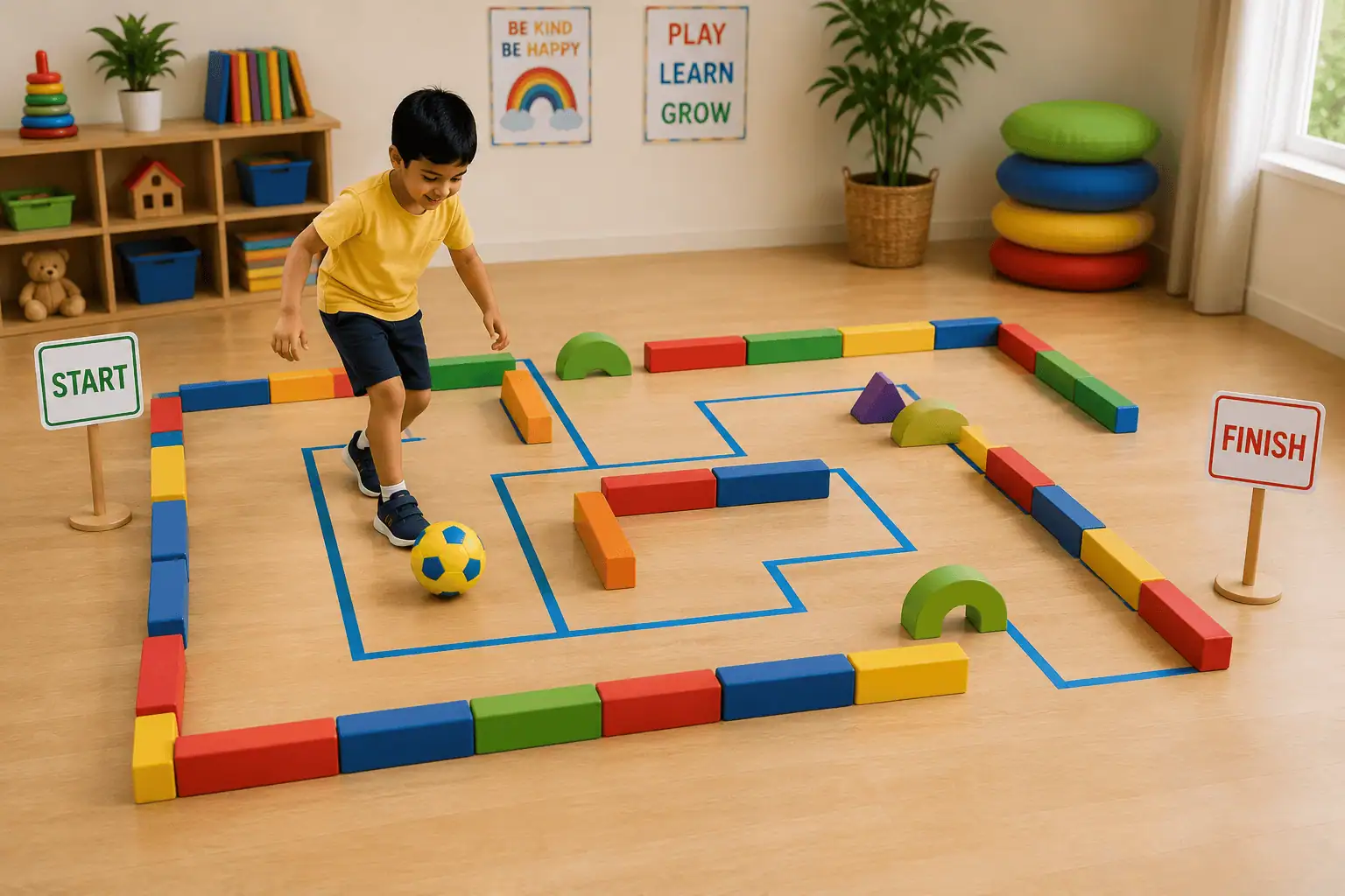 Guide the Ball Through a Maze