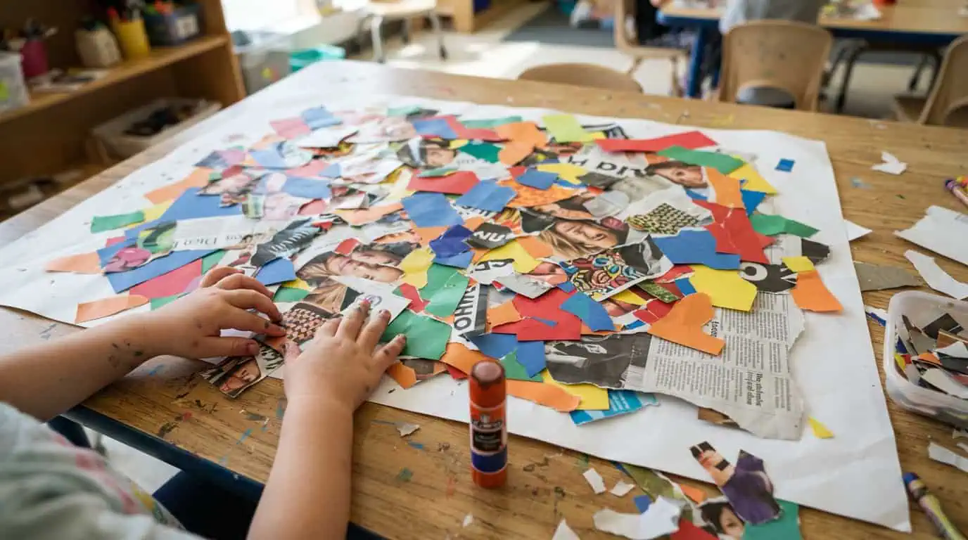 Free-Choice Paper Collage