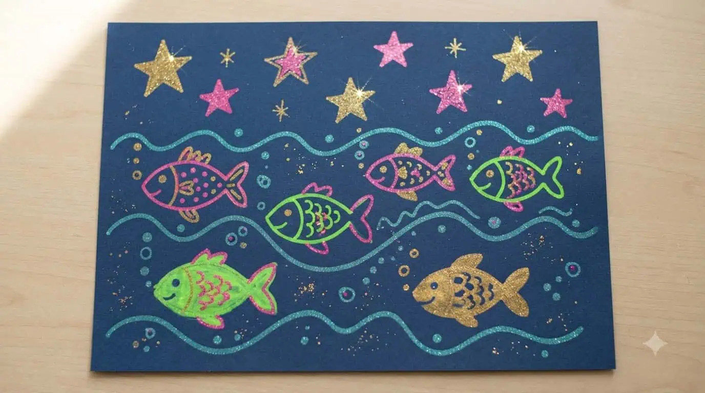 Glitter Pen Doodles