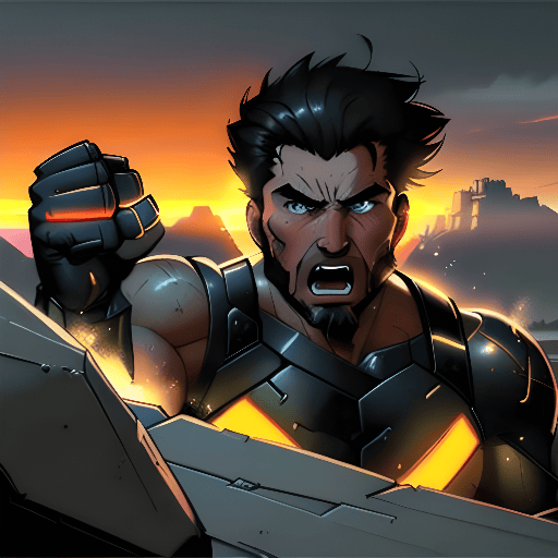 Rajveer's Expressive Character Pose in Comics Style