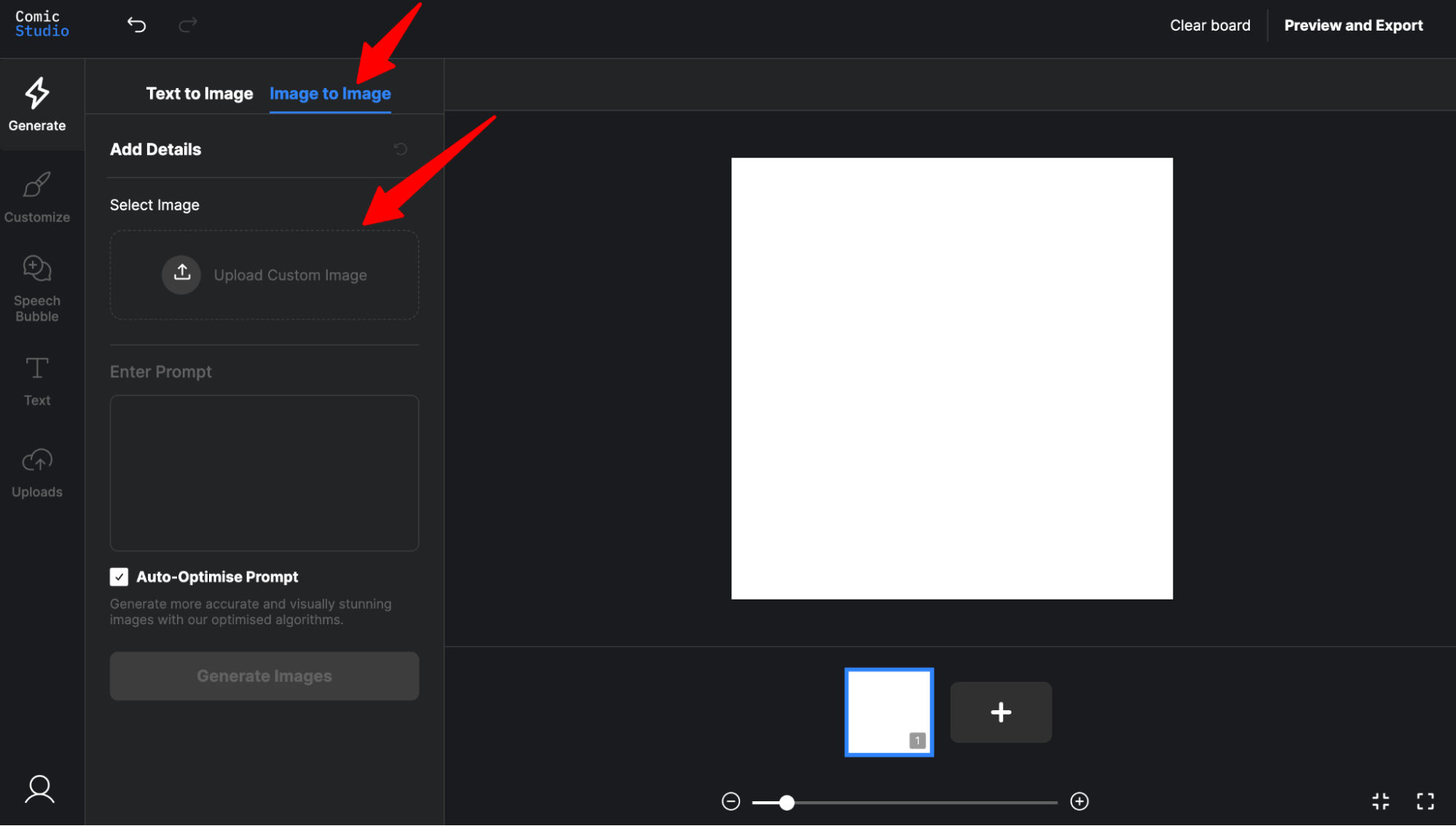 Mobile interface showing comic library with colorful thumbnails and titles