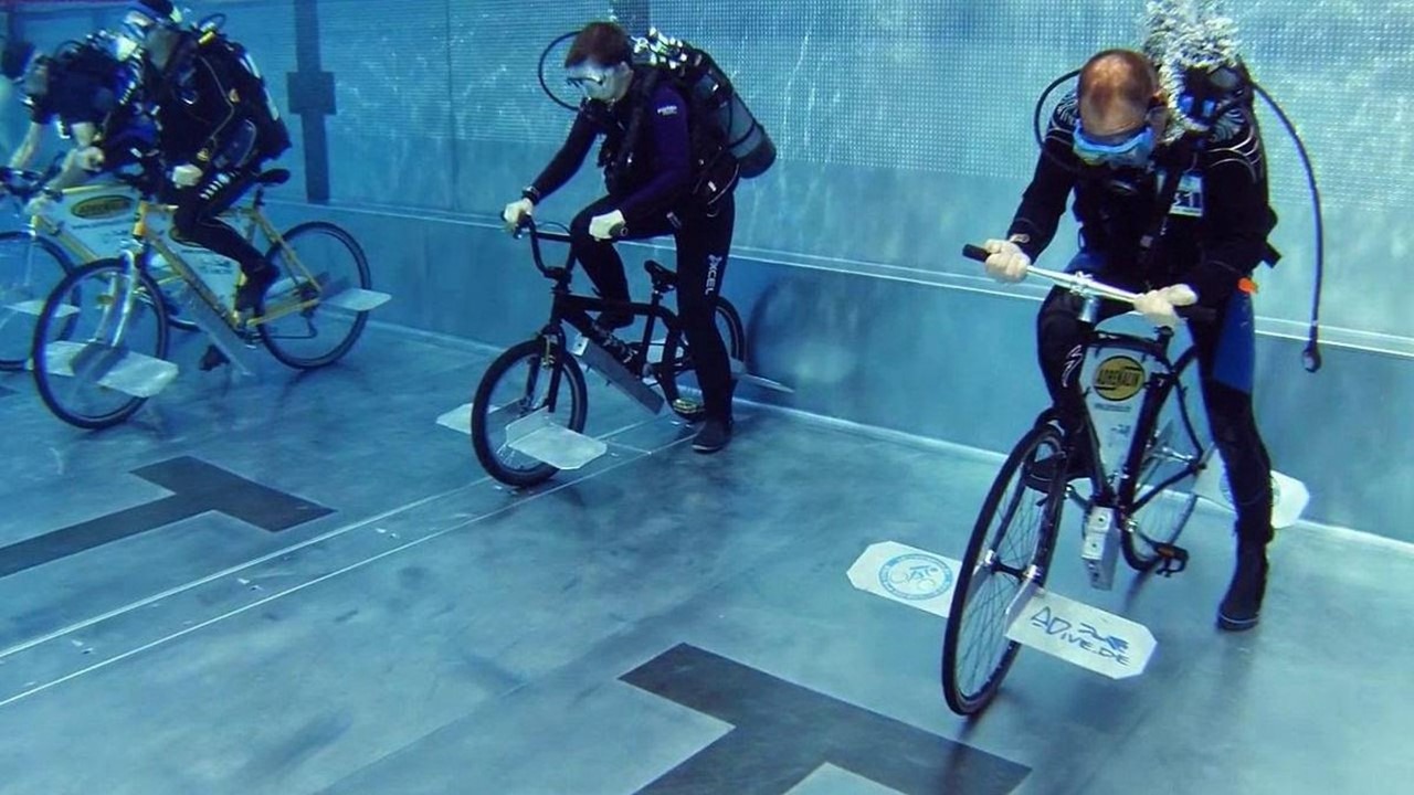 Underwater cycling on sale