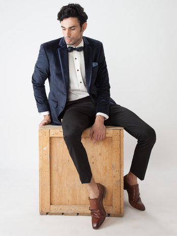 Buy Men's Midnight Navy Glen Check 