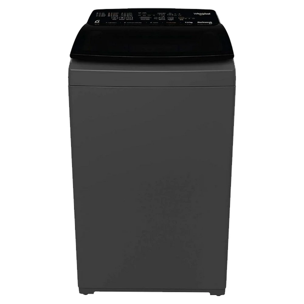 Whirlpool 8 kg Inbuilt Heater Fully Automatic Top Load Washing Machine with In-built Heater Grey