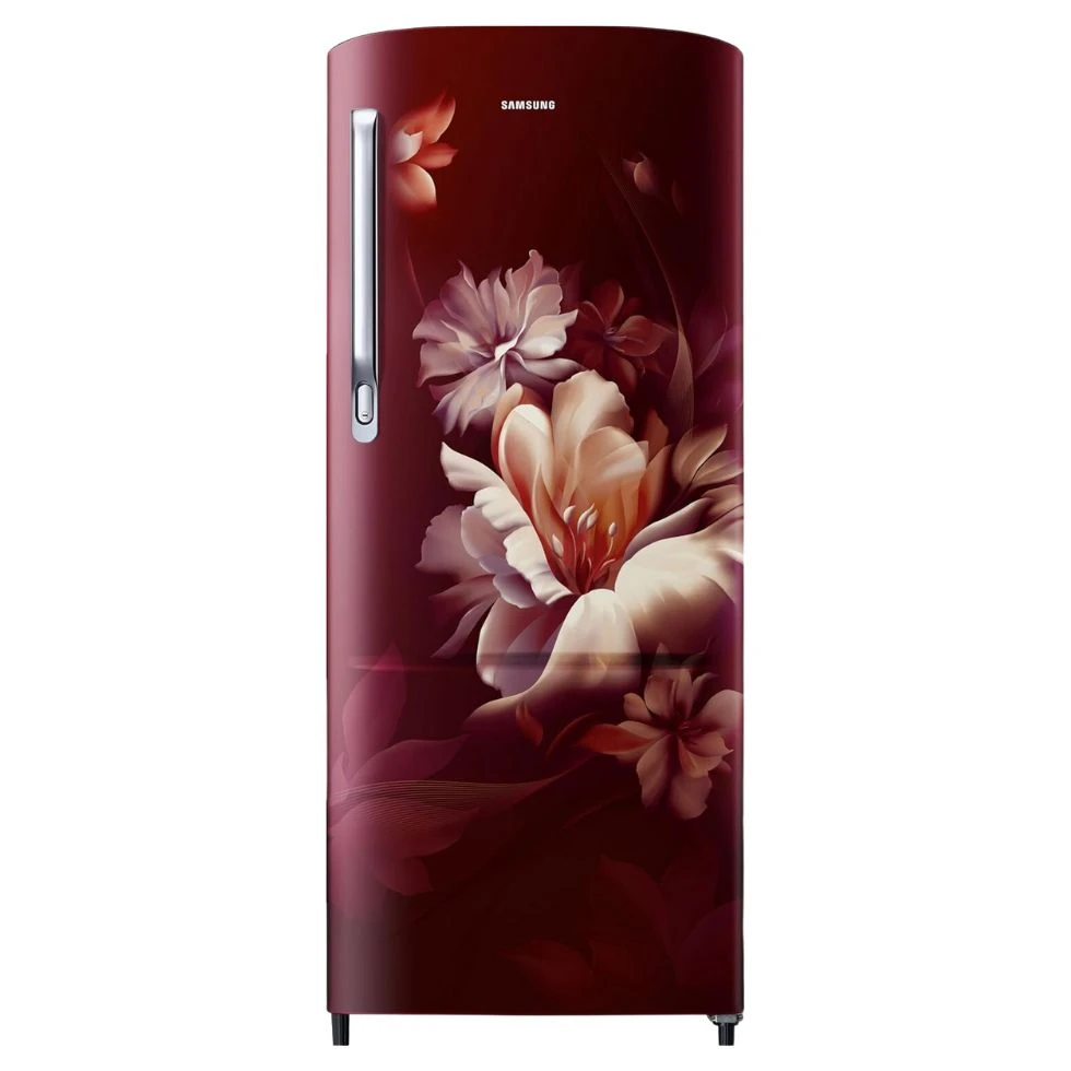 Samsung 183Ltrs 5-Star Direct Cool Single Door Refrigerator – RR20D2725RZ, Midnight Blossom Red