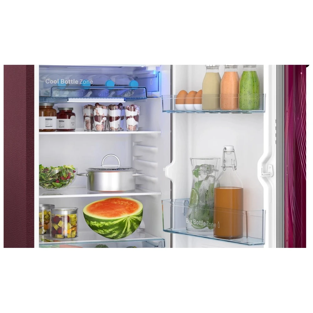 Bosch Series 4 free-standing fridge 126.6 x 53.8 cm Red