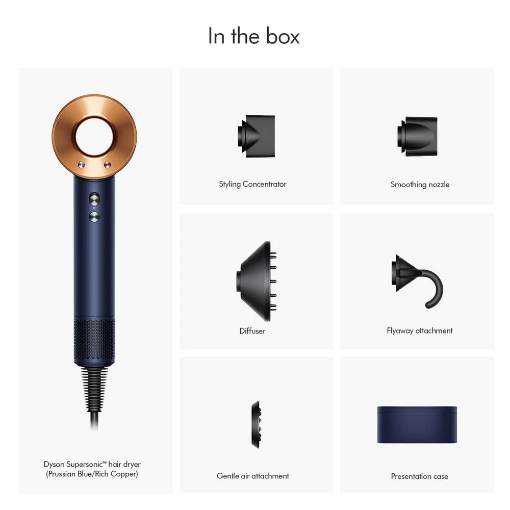 Dyson Supersonic HD08 Hair Dryer – Prussian Blue & Rich Copper, 5