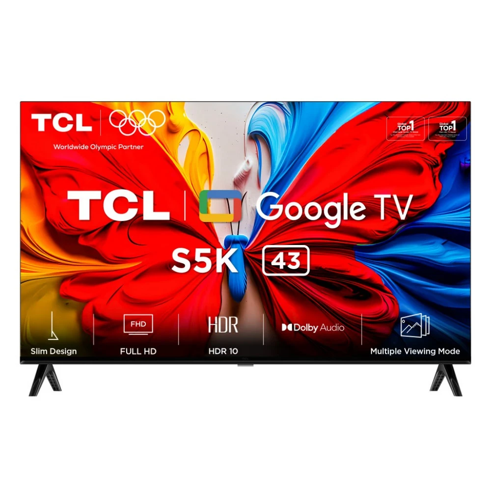 TCL 43S5K 43″ Full HD QLED Google TV – HDR10+/HLG, Dolby Audio
