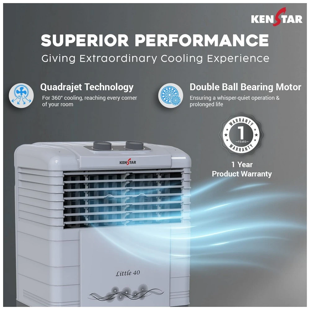 Kenstar Little HC 40 Personal Air Cooler 40L| Available at Viveks