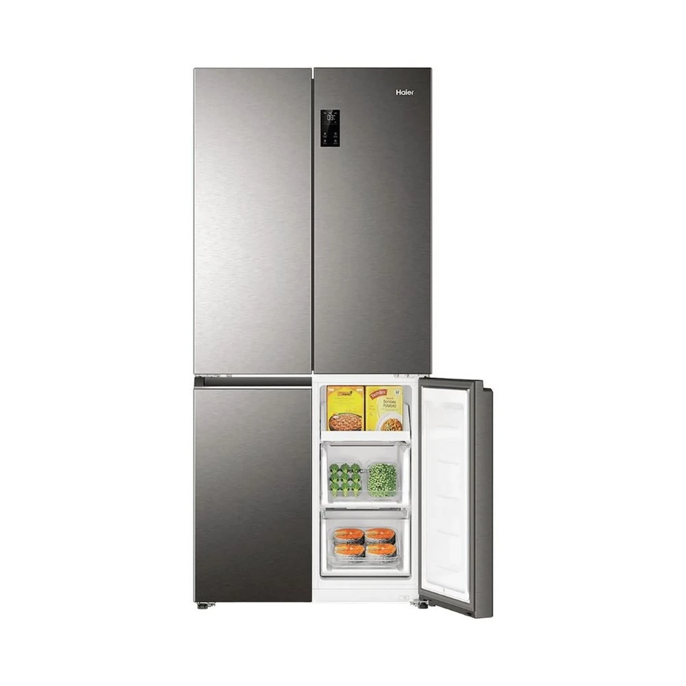 Haier 520Ltrs 3 Star Side by Side Refrigerator HRB 600IS | Inox Steel