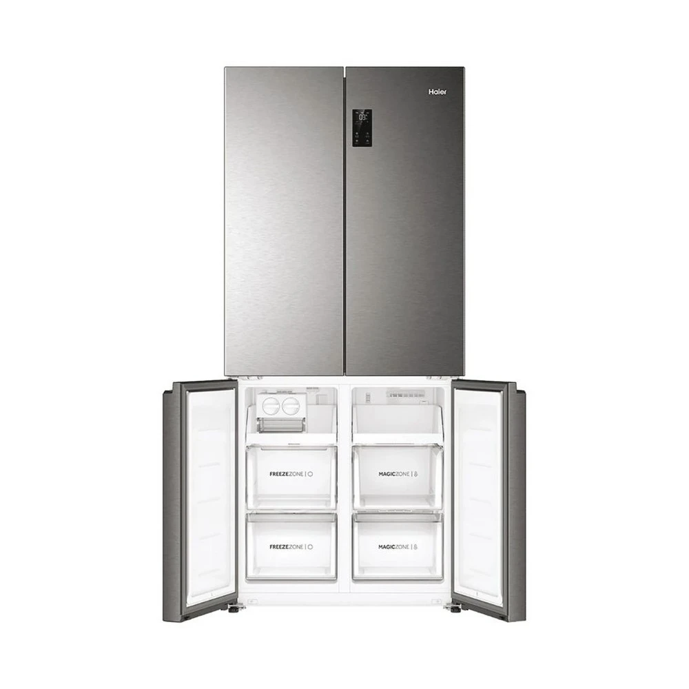 Haier 520Ltrs 3 Star Side by Side Refrigerator HRB 600IS | Inox Steel