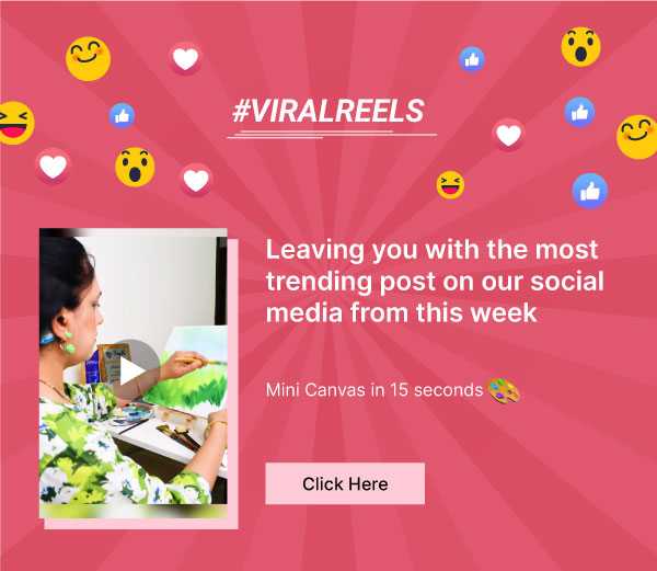 #ViralReels: Leaving you with the most trending post on our social media from this week. Mini Canvas in 15 seconds. Click here.