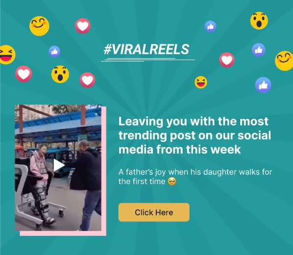 #ViralReels. Leaving you with the most trending post on our social media from this week. A father’s joy when his daughter walks for the first time. Click here.