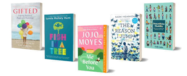 Image of 5 recommended books from Atypical Advantage. 