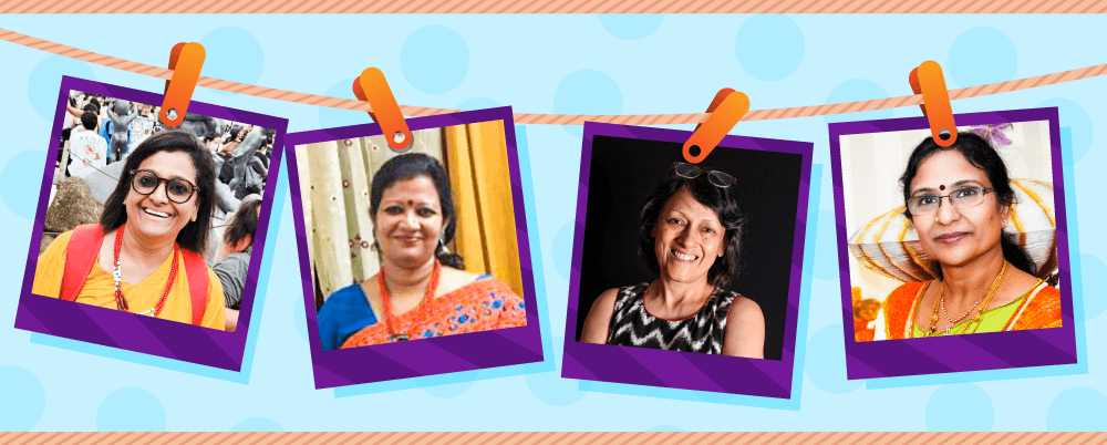 Smiling photos of all the 4 mothers that Atypical advantage spoke to.