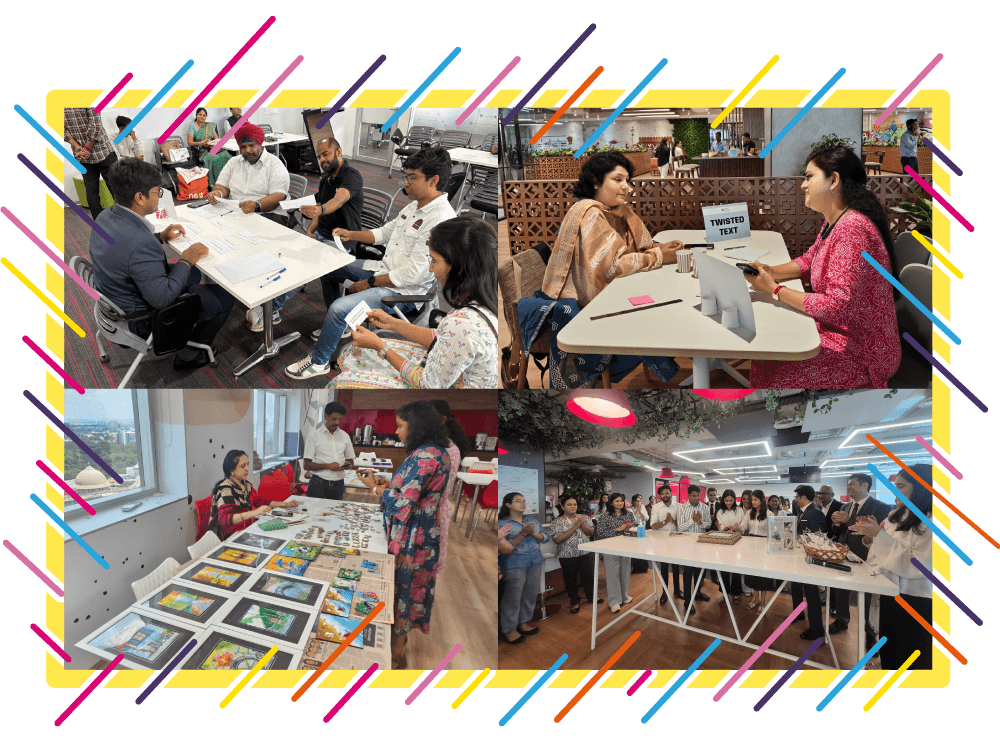 Snippets from JLL offices during the Experiential Workshop from different cities. 
