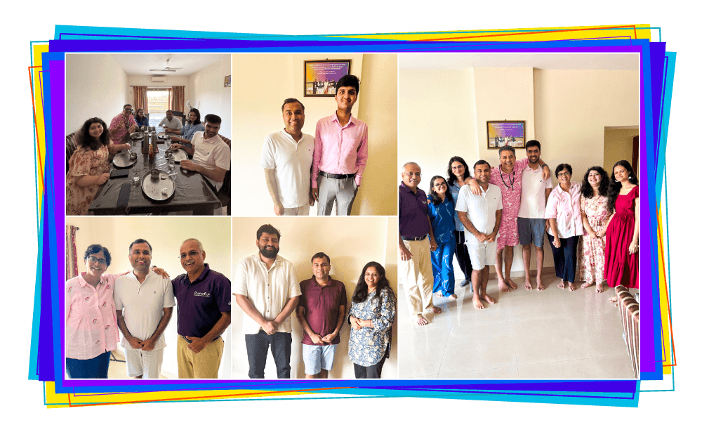Collage of images of Vineet along with all his incredible guests from across industries.
