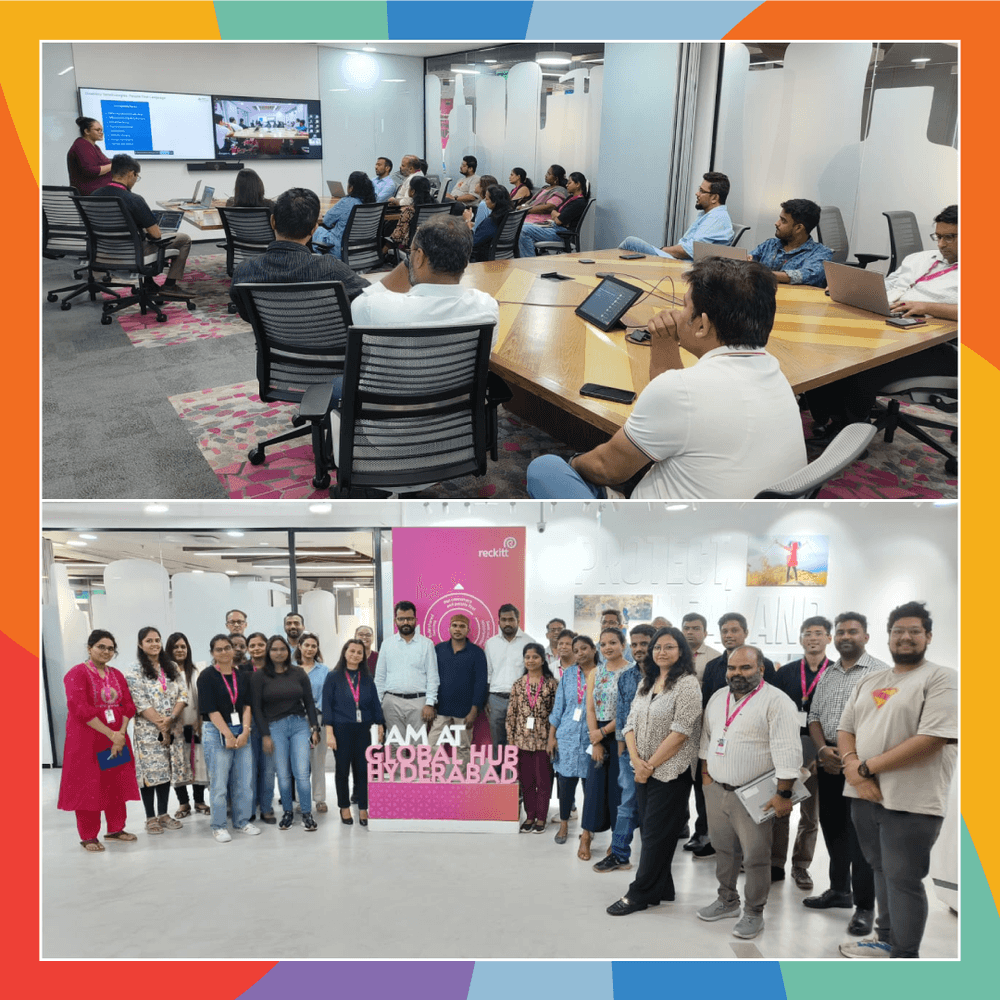 Image of onboarding at Reckitt Hyderabad of three talented individuals with disabilities across Human Resources and Finance departments.