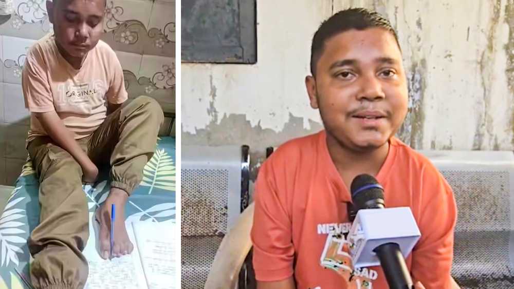Ahmedabad Teen With Disability to Write Board Exam Papers with His Foot.