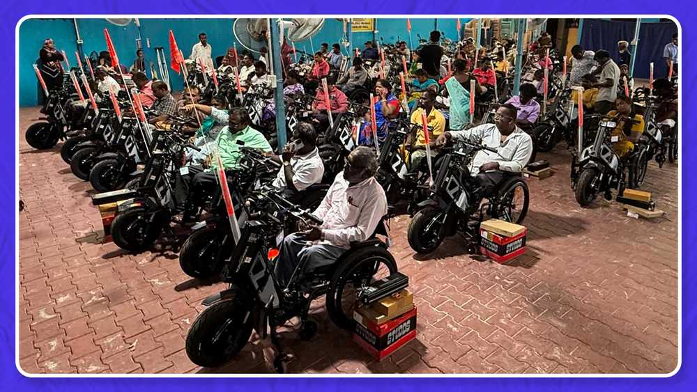 Electric wheelchairs bring new mobility for persons with disabilities in Chennai.