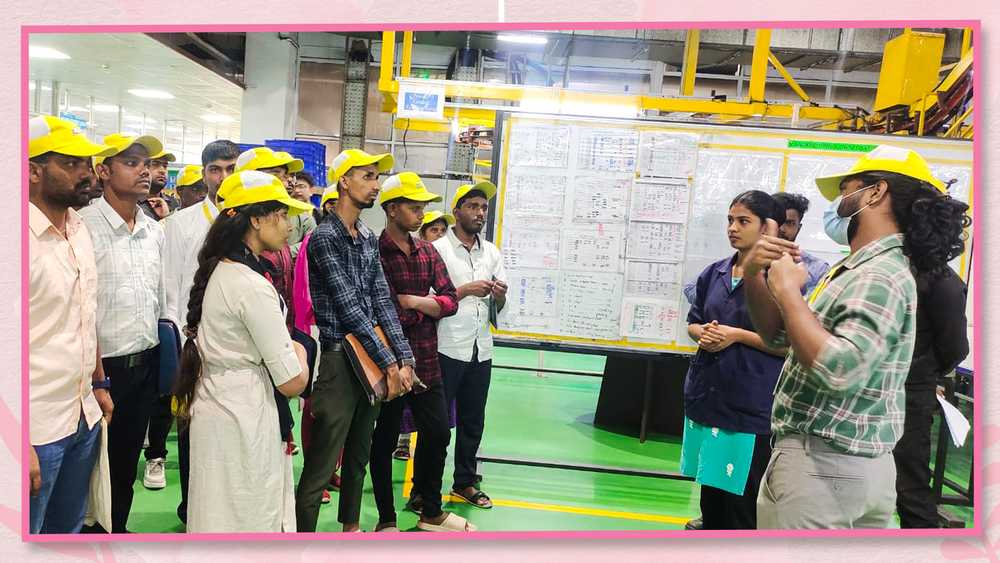 A snippet from Uno Minda plant visit during the recent interview.