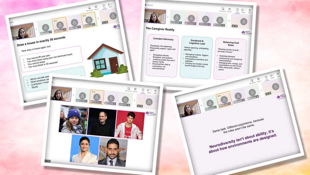 Snippets from Cognizant's neurodiversity session. 