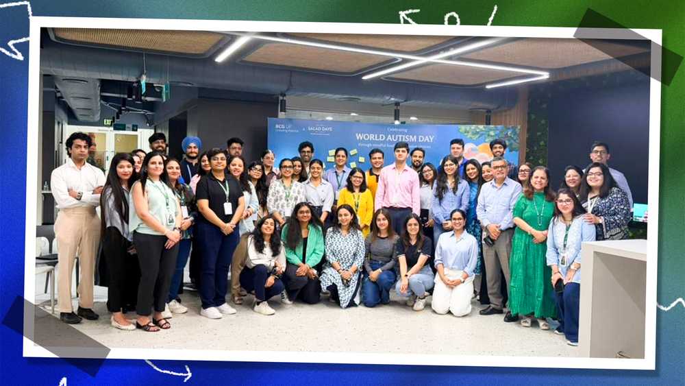 A group photo at the end of the session at BCG.