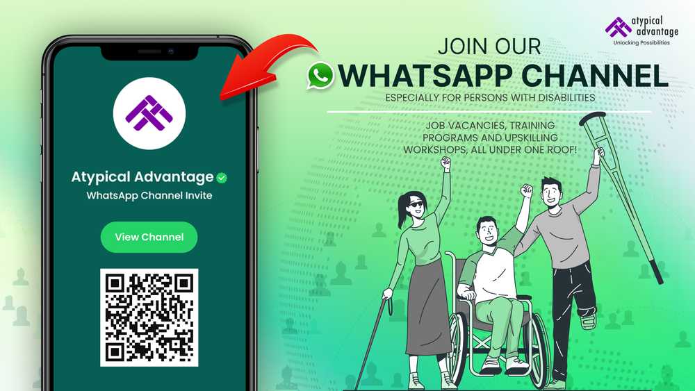 Join WhatsApp Channel for persons with Disabilities. 